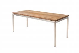 teakbord utebord rostfritt stål formlagret utemöbler