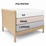 Dynor i polyester till soffor utomhus