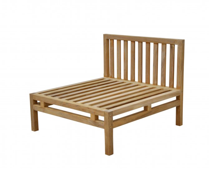 Garbo mittdel - fåtölj i teak