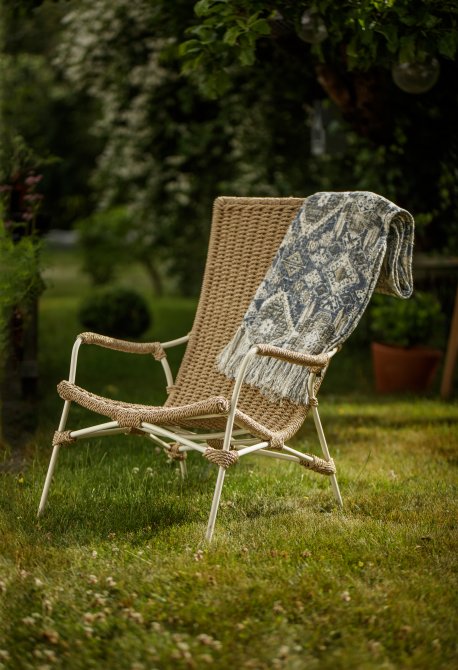 loungefåtölj - fåtölj i konstrotting