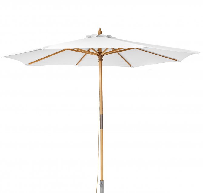 parasoll vit,formlagret,utemöbler