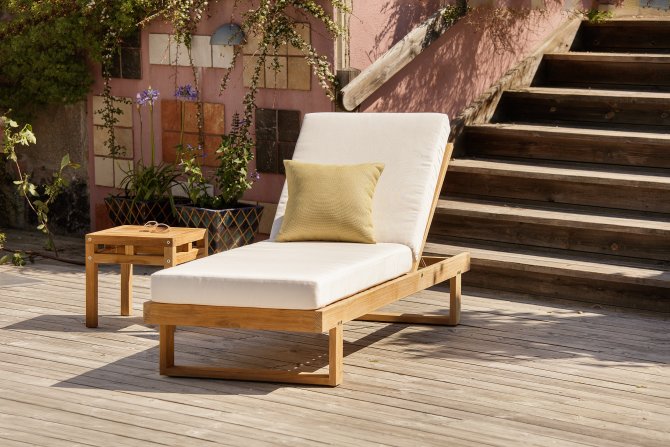 Sandö solsängsdyna - solsängs dyna vit