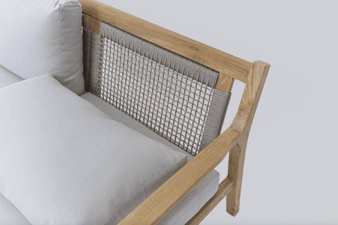 soffai teak och konstrotting