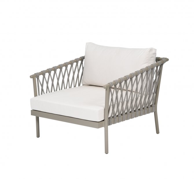 Fåtölj i aluminium